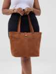 Chestnut Nubuck Tote Bag